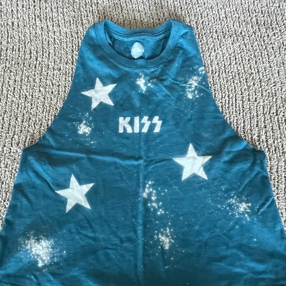 KISS Blue Star Graphic Tank Top - Kids